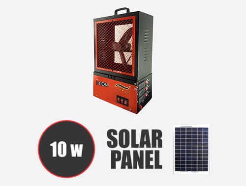 Input Voltage	Input Voltage Output Voltage	12V DC Model No	I-100 Mounting Type	Table Top, Wall Mountable Battery Charging	7 hrs. Feature	Portable Volt Ampere Rating	50 VA Solar Panel Watt	10 Watt 50VA